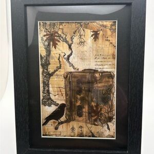 🖤 Vintage Gothic Raven & Trunk Art Print | 5x7 | New 🖤